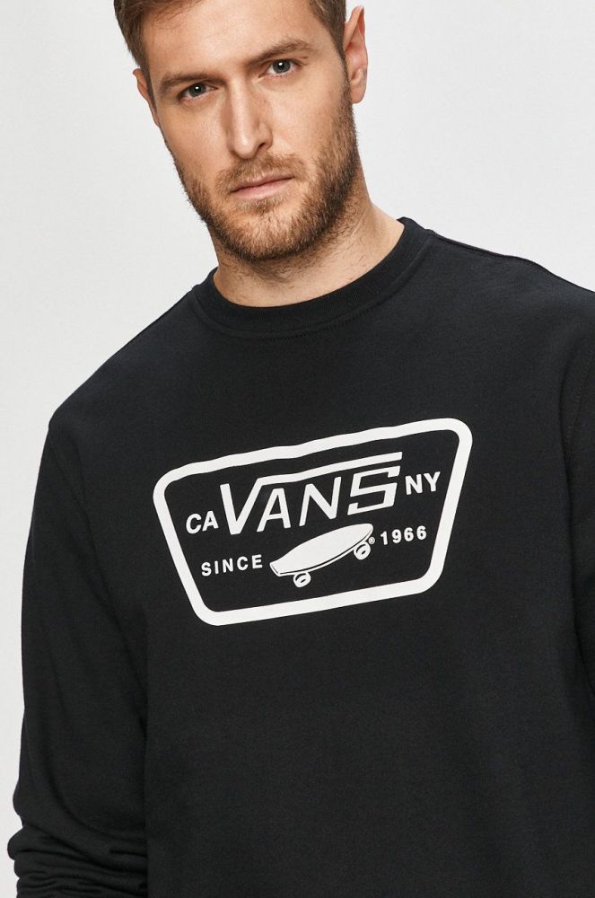 Vans - Бавовняна кофта VN0A45CIBLK1-BLACK колір чорний