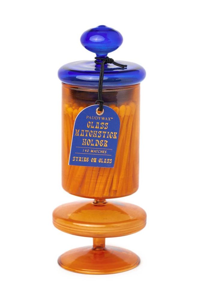 Сірники у скляній банці Paddywax .Bubble Glass Match Holder 140-pack колір барвистий