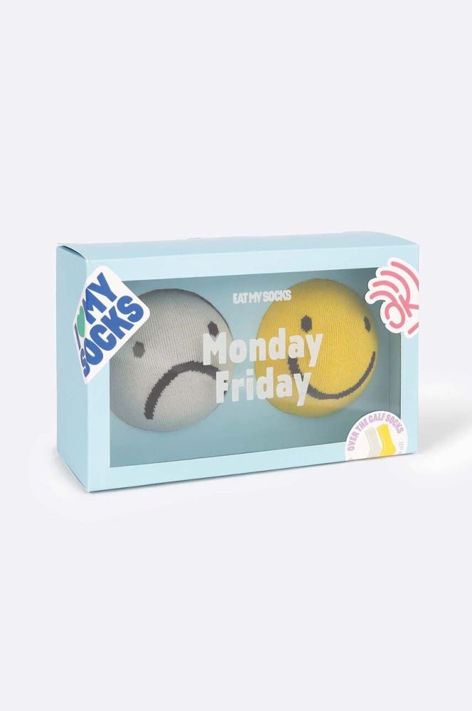 Шкарпетки Eat My Socks Monday Friday 2-pack колір барвистий