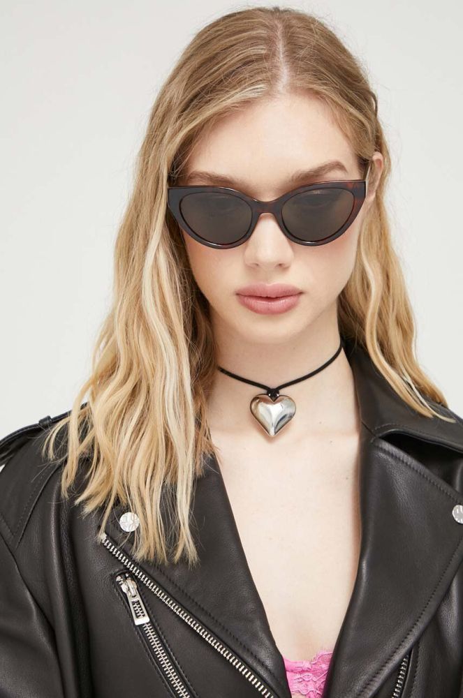 Сонцезахисні окуляри Love Moschino жіночі колір коричневий (3157825)