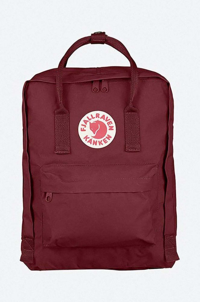 Рюкзак Fjallraven Kanken колір червоний великий з аплікацією F23510.326-326