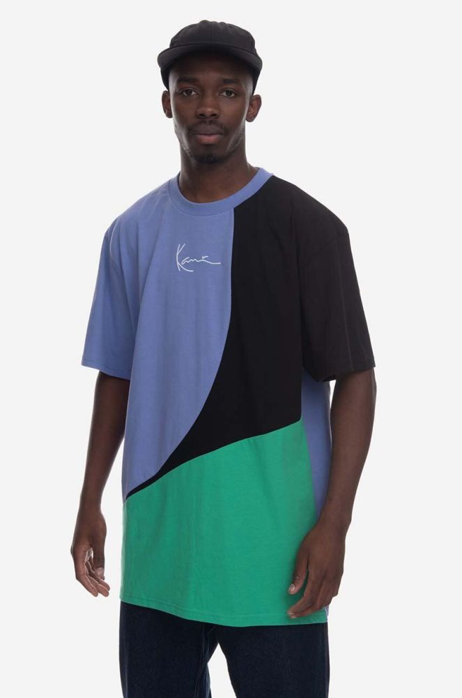 Бавовняна футболка Karl Kani Woven Signature Block Tee візерунок 6037511-Multicolor колір барвистий
