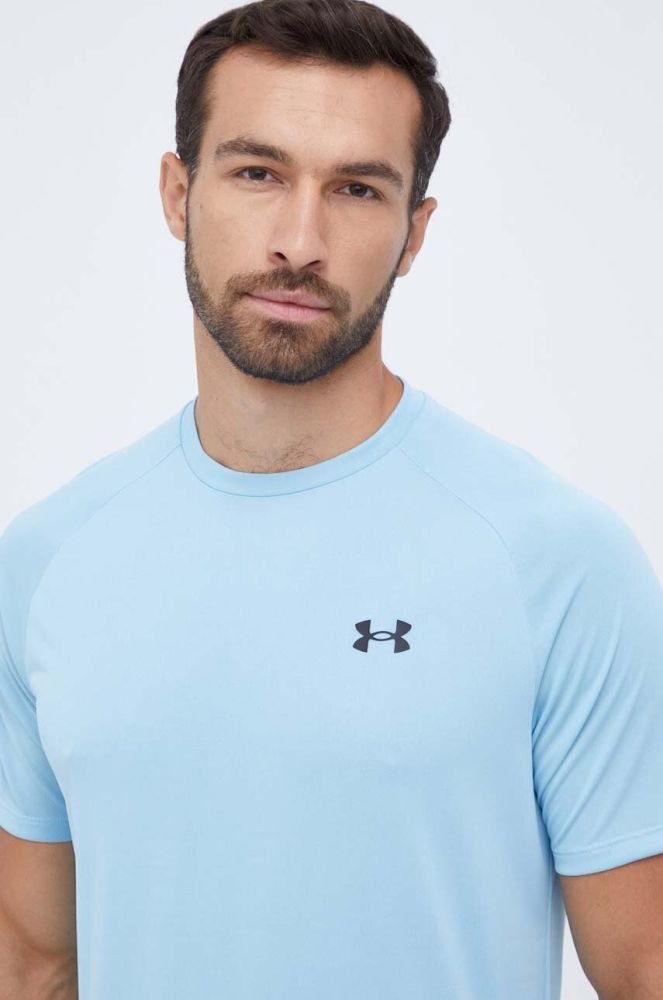 Тренувальна футболка Under Armour колір бірюзовий однотонний 1326413-191