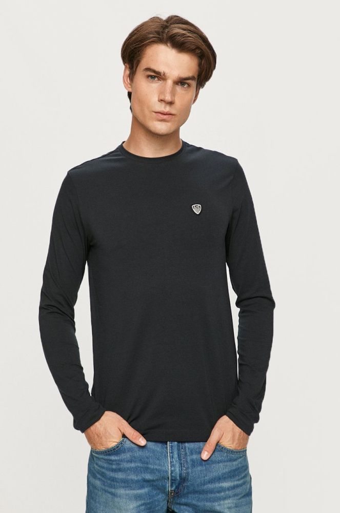 EA7 Emporio Armani - Лонгслів колір темно-синій (360380)