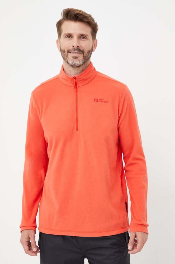 Спортивна кофта Jack Wolfskin Taunus колір червоний однотонна (3472031)
