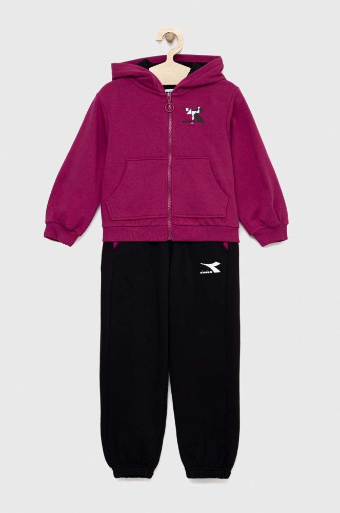 Дитячий спортивний костюм Diadora колір чорний (2689204)