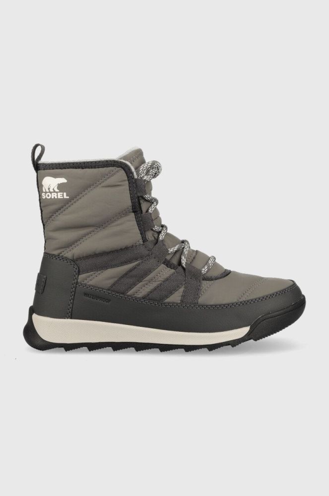 Зимові чоботи Sorel Whitney II Short Lace колір сірий