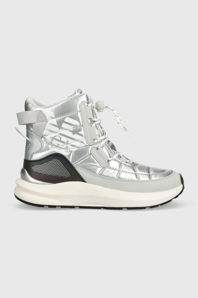Зимові чоботи EA7 Emporio Armani Snow Boot колір срібний