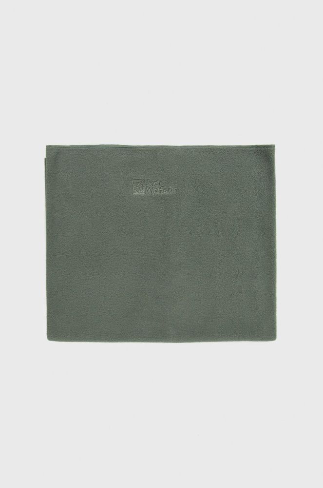 Снуд Jack Wolfskin колір зелений однотонний