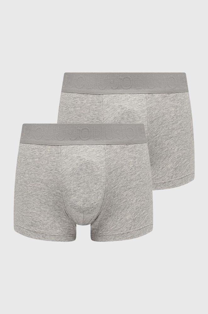 Боксери Liu Jo 2-pack чоловічі колір сірий