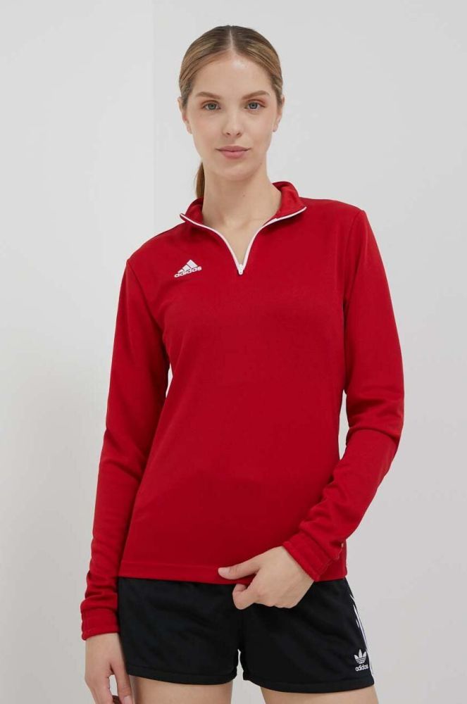 Тренувальна кофта adidas Performance Entrada 22 колір червоний однотонна (3304704)