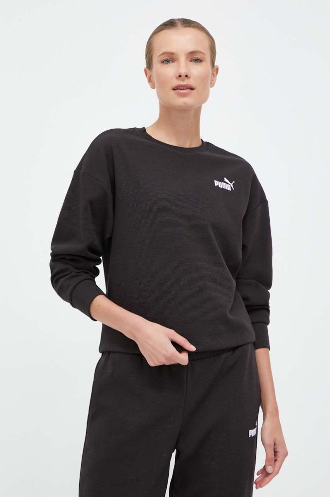 Кофта Puma жіноча колір чорний однотонна (3436934)