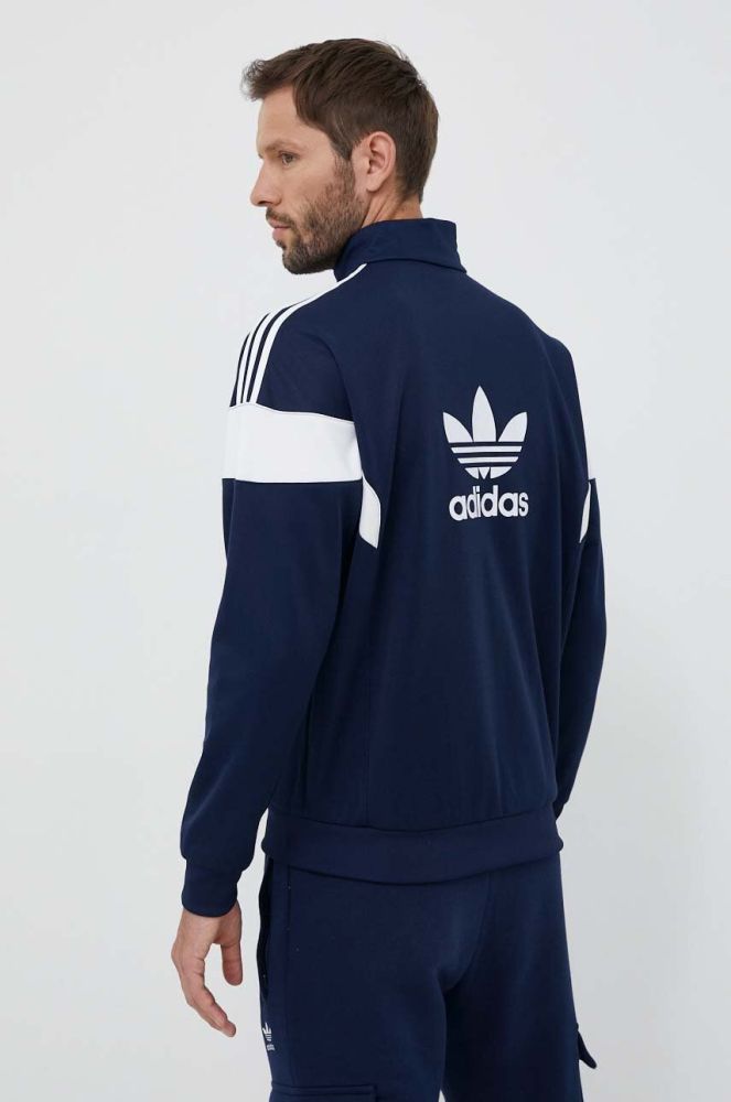 Кофта adidas Originals чоловіча колір синій з аплікацією (3321797)
