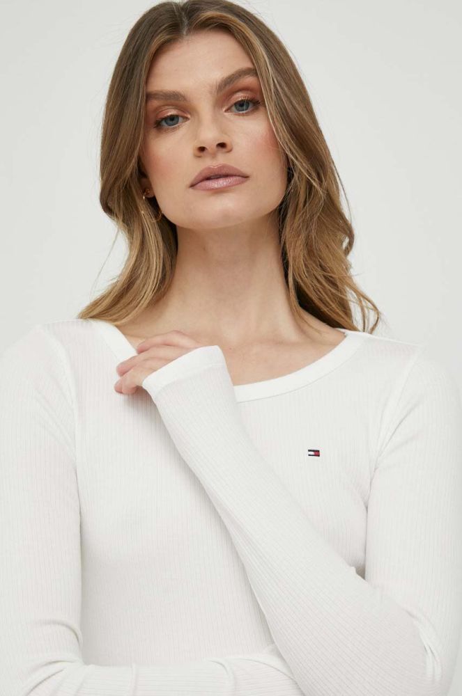 Лонгслів Tommy Hilfiger жіночий колір бежевий (3284078)