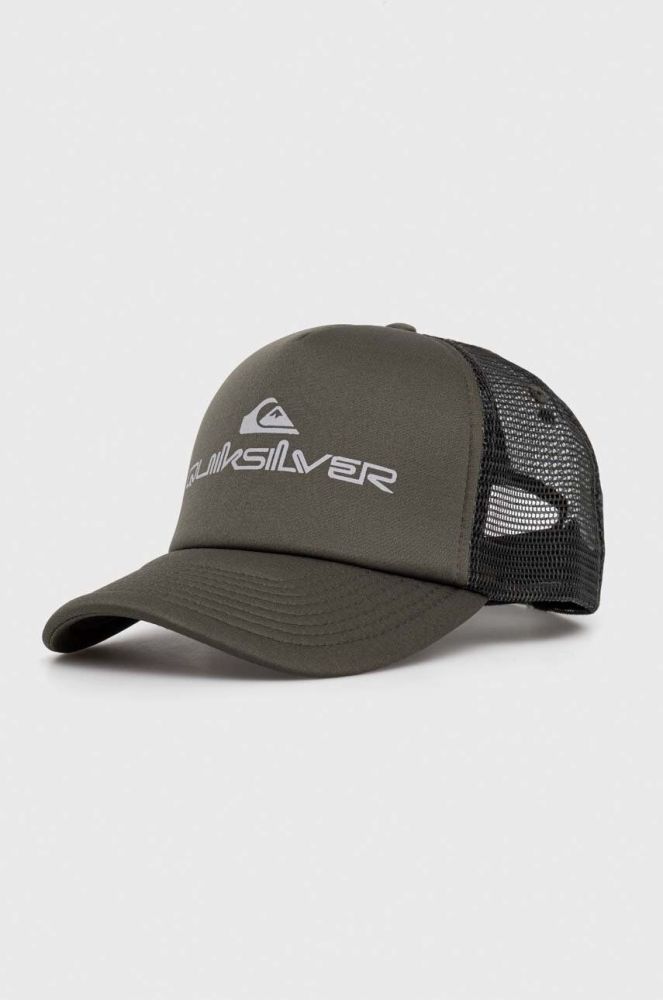 Кепка Quiksilver колір зелений візерунок