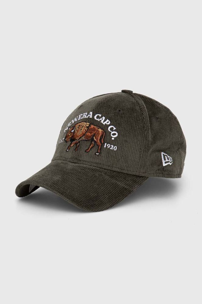Кепка New Era колір зелений з аплікацією (3601866)