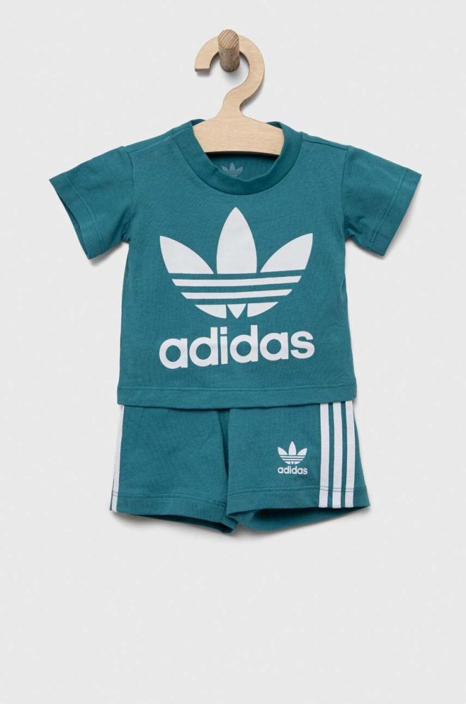 Комплект для немовлят adidas Originals колір бірюзовий