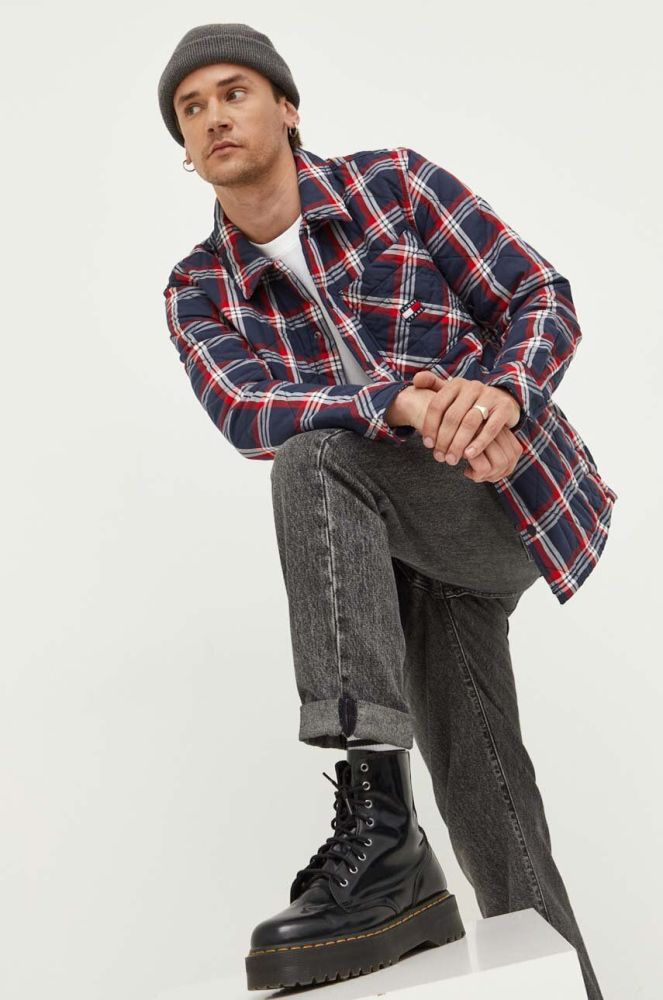 Куртка Tommy Jeans чоловіча колір синій перехідна (3324974)
