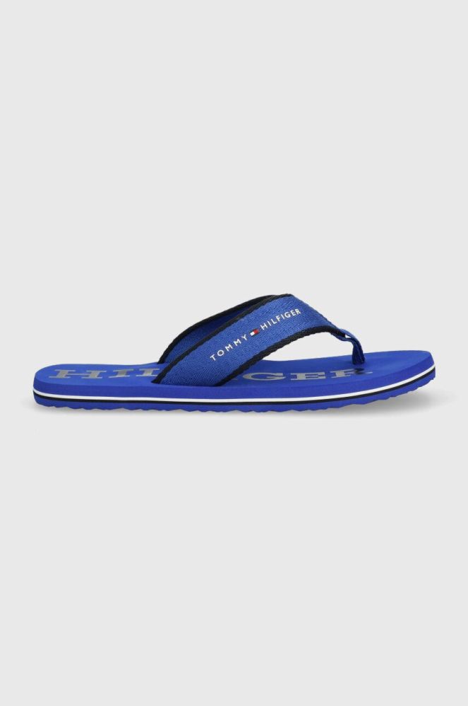 В'єтнамки Tommy Hilfiger CLASSIC HILFIGER BEACH чоловічі FM0FM04617 колір блакитний
