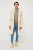 Пальто United Colors of Benetton чоловічий колір бежевий перехідний