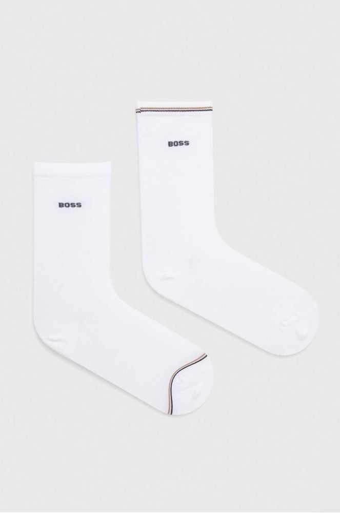 Шкарпетки BOSS 2-pack жіночі колір білий (3523719)