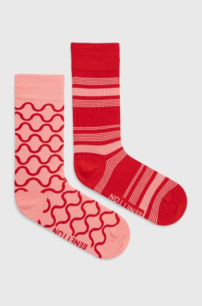Шкарпетки United Colors of Benetton 2-pack колір барвистий (3404032)