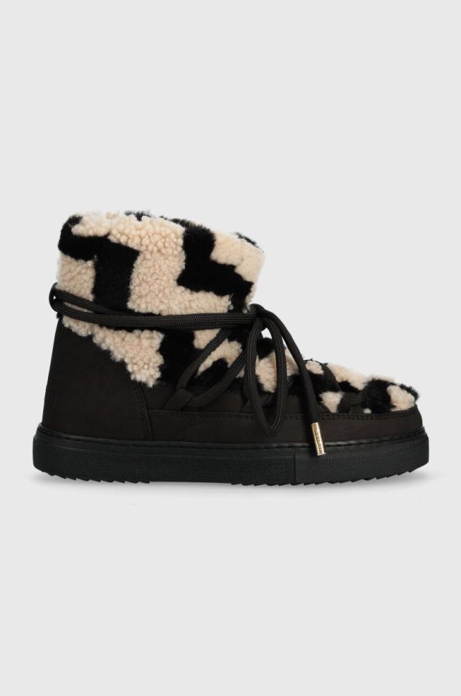 Зимові чоботи Inuikii Shearling Zigzag колір чорний 75202-090