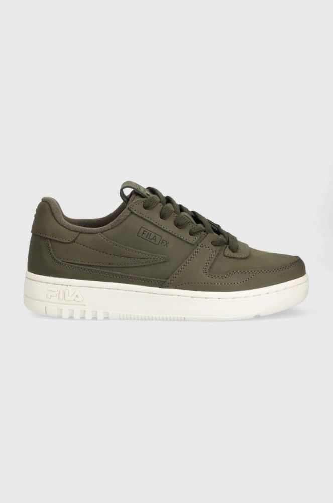 Шкіряні кросівки Fila FXVENTUNO BUCK колір зелений
