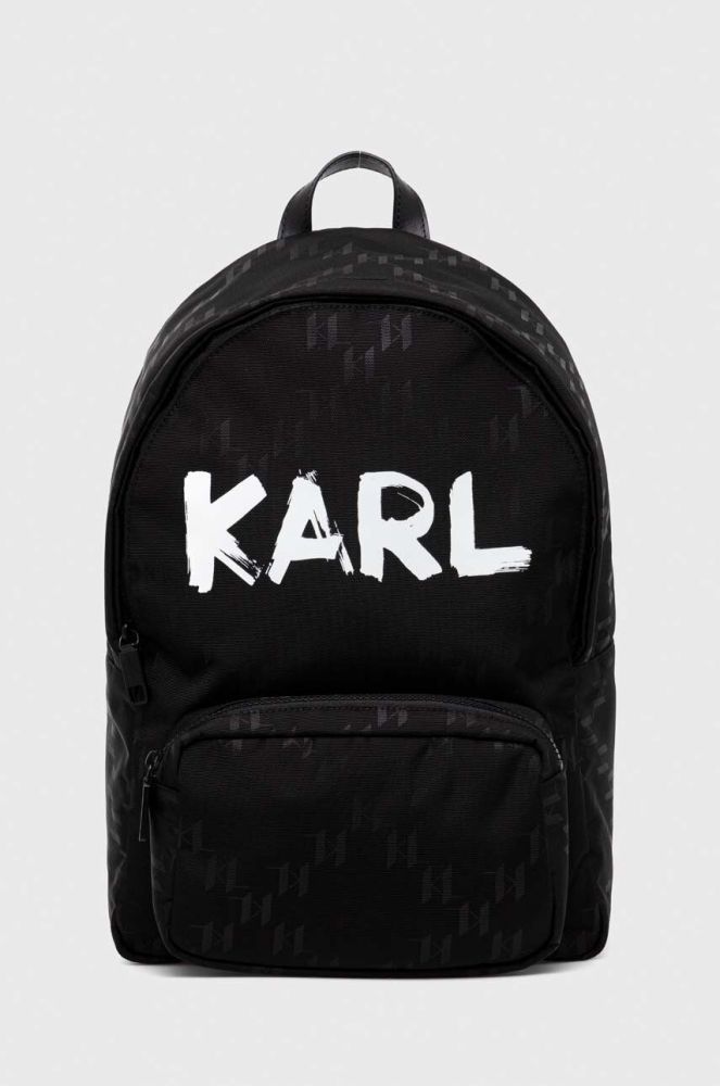 Рюкзак Karl Lagerfeld чоловічий колір чорний великий візерунок (3515764)