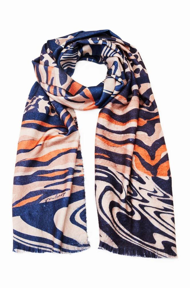 Шарф Desigual 23WAIA36 ACCESSORIES FABRIC LONG SCARF жіночий візерунок колір барвистий