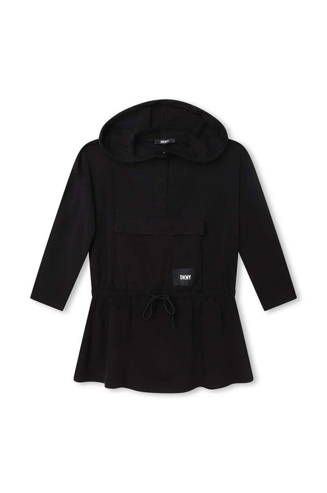 Дитяча сукня Dkny колір чорний mini розкльошена (3426006)