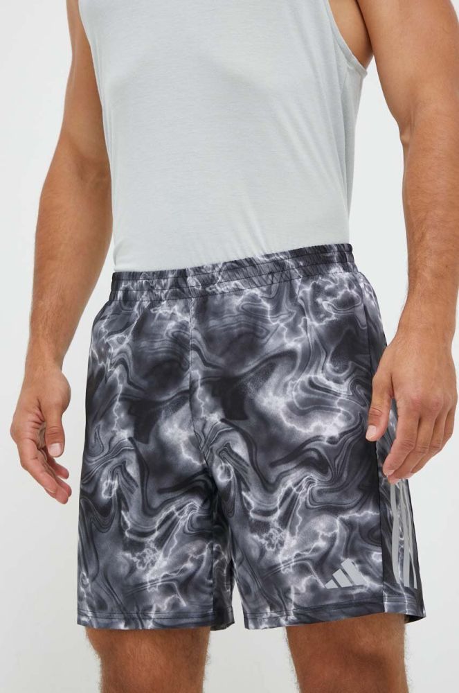 Шорти для бігу adidas Performance Own the Run колір сірий