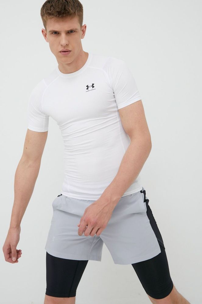 Тренувальна футболка Under Armour 1361518 колір білий однотонний 1361518-410