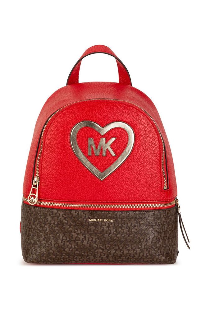 Дитячий рюкзак Michael Kors колір червоний малий візерунок