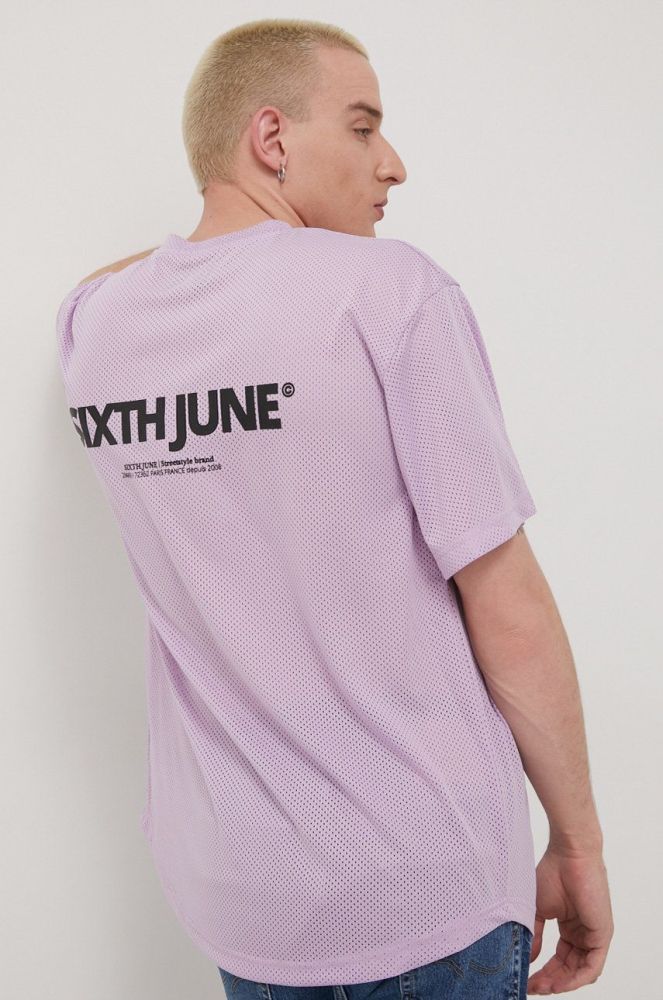 Футболка Sixth June чоловічий колір фіолетовий з аплікацією