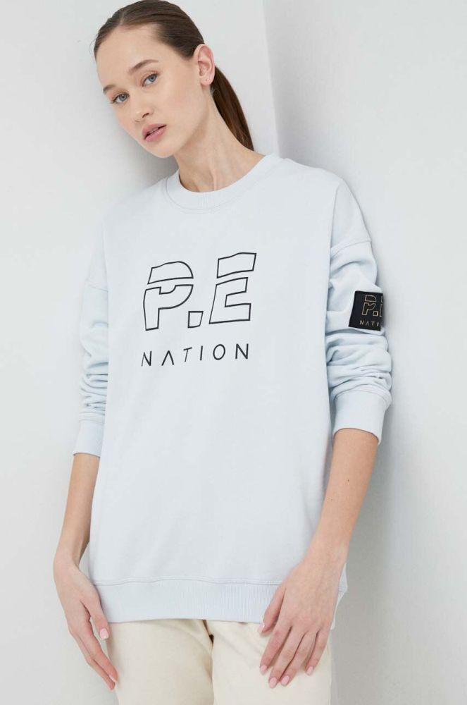 Кофта P.E Nation жіноча  з принтом колір блакитний