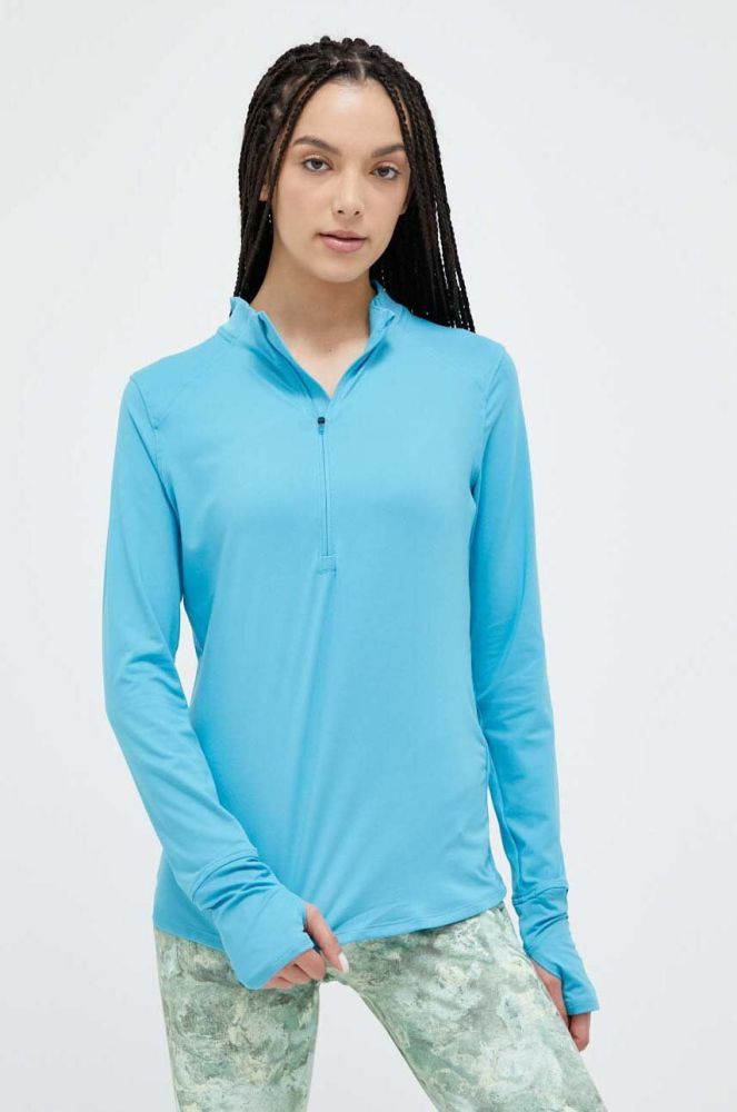 Кофта для бігу Under Armour Qualifier Run 2.0 колір бірюзовий однотонна