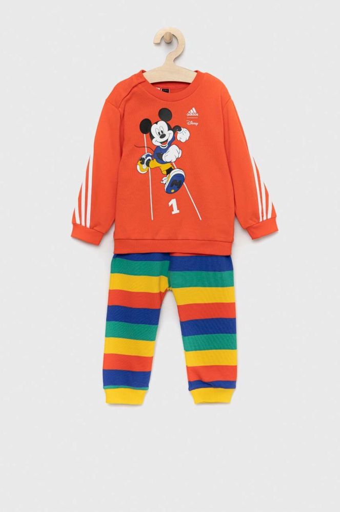 Дитячий спортивний костюм adidas x Disney колір помаранчевий