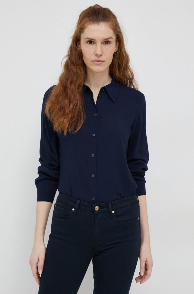 Сорочка Polo Ralph Lauren жіноча колір рожевий regular класичний комір
