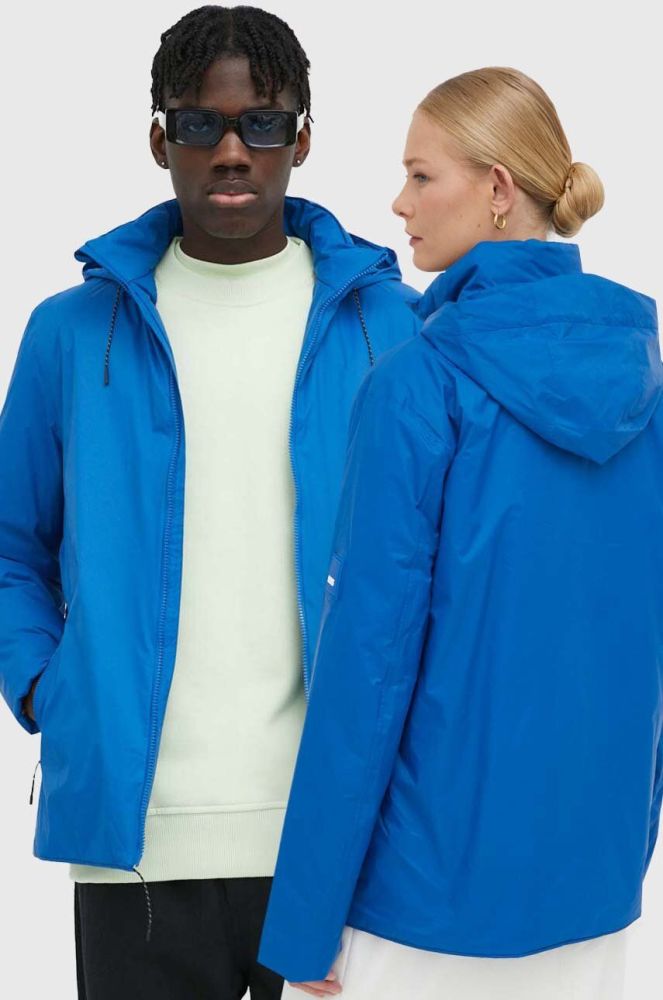 Дощовик Rains 15400 Fuse Jacket перехідна колір блакитний
