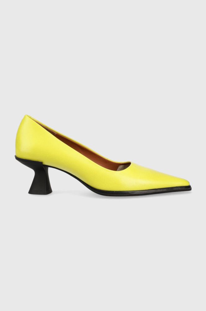 Шкіряні туфлі Vagabond Shoemakers TILLY колір зелений каблук блок 5518.001.54