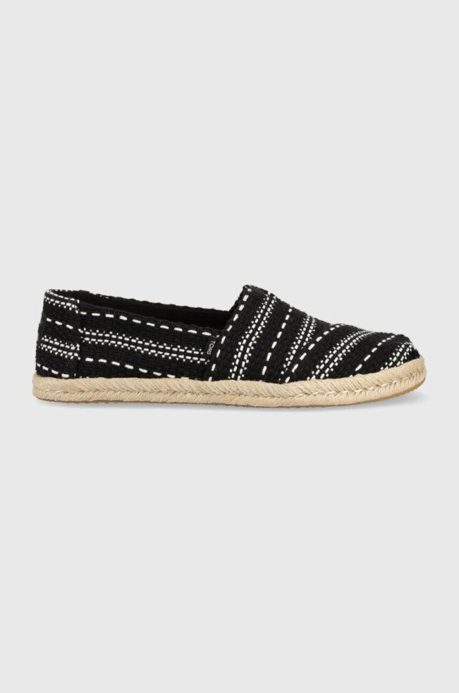 Еспадрилі Toms Alpargata Rope колір чорний 10019676