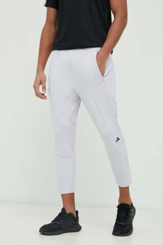 Штани для тренувань adidas Performance Designed for Training колір сірий однотонні (2986590)