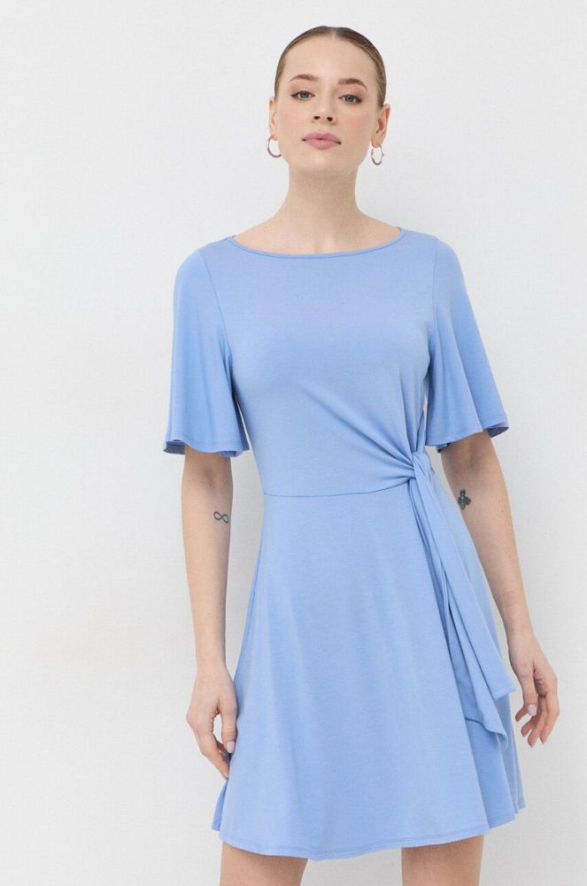 Сукня Patrizia Pepe mini розкльошена колір блакитний (3106684)