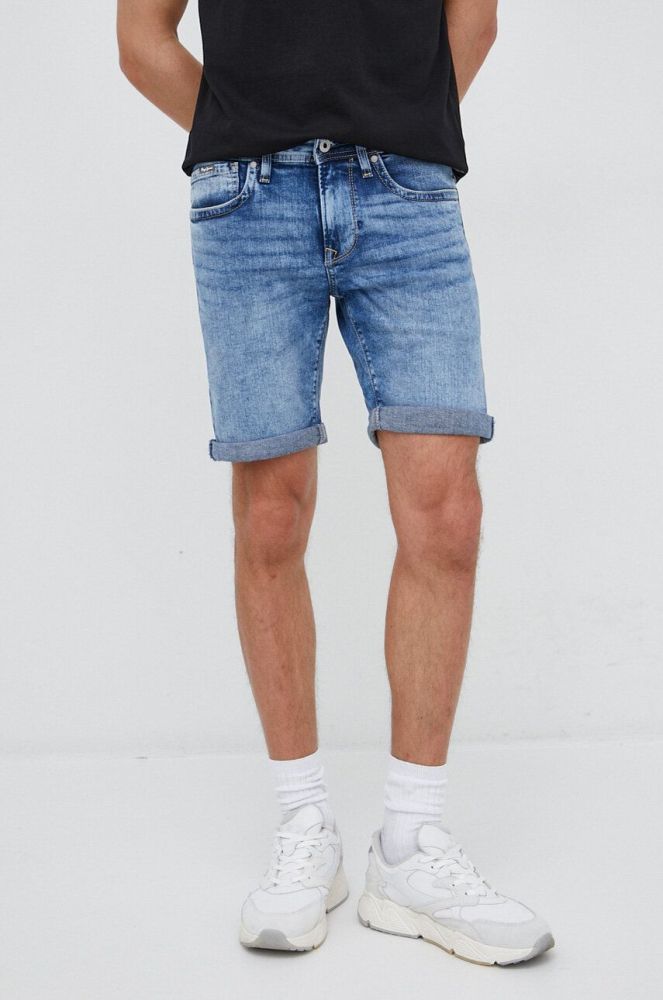 Джинсові шорти Pepe Jeans Hatch чоловічі колір блакитний