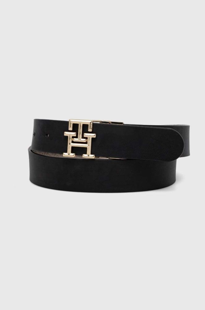 Двосторонній шкіряний ремінь Tommy Hilfiger жіночий колір чорний (3684492)
