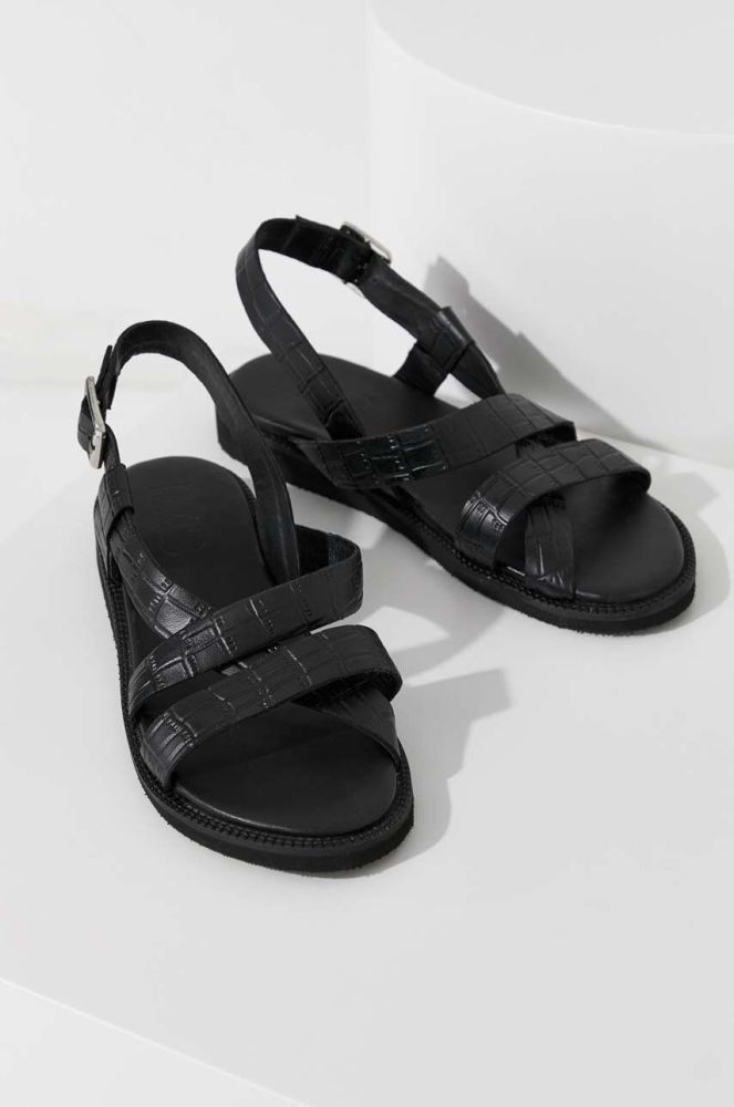 Шкіряні сандалі Answear Lab жіночі колір чорний (3054721)