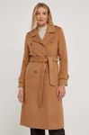Вовняне пальто Answear Lab колір бежевий перехідне (3530157)