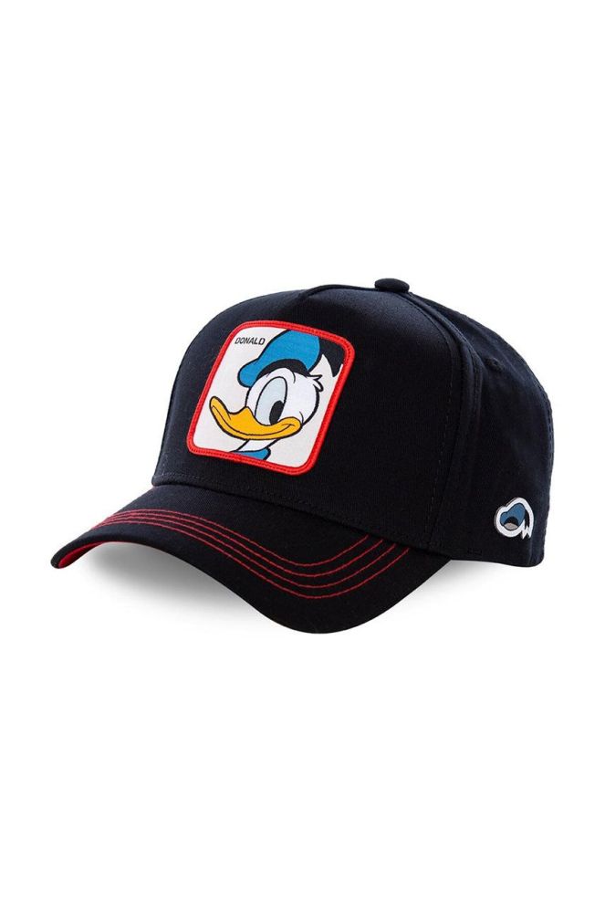 Кепка Capslab Disney колір чорний з аплікацією